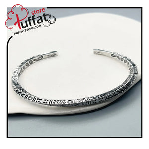 Fashionable and Popular Men Animal Engraved Cuff Bangle