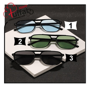 3pcs Men's Polycarbonate Pilot Fashionable Outdoor Travel Fashion Glasses