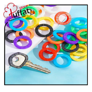 32pcs Colorful Round Keychain for gifts