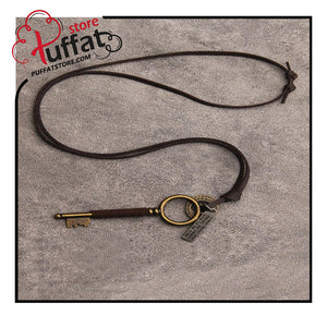 1pc Velvet Rope & Geometric Design & Antique Silver Color