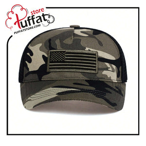 1pc Men's American Flag Embroidered Baseball Cap