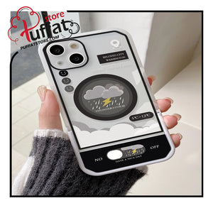 Cartoon Graphic Phone Case With Invisible Holder