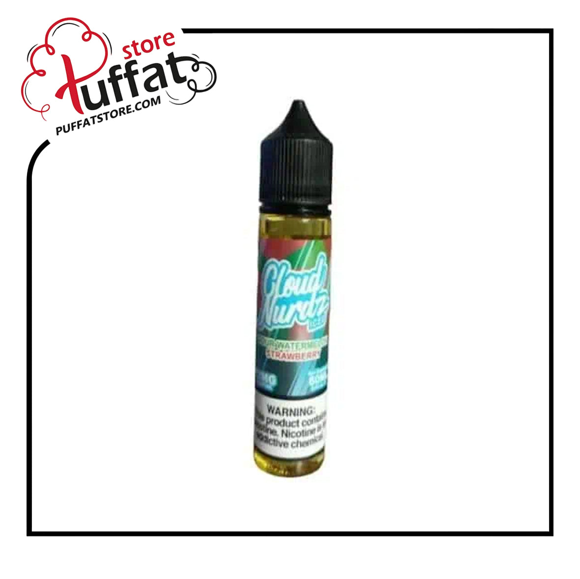 CLOUD NURDZ ICED SOUR WATERMELON STRAWBERRY MTL E LIQUID