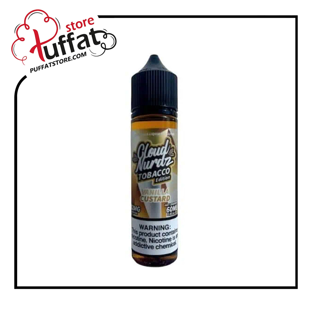 CLOUD NURDZ VANILLA CUSTARD TOBACCO MTL E LIQUID | كلاود نيردز