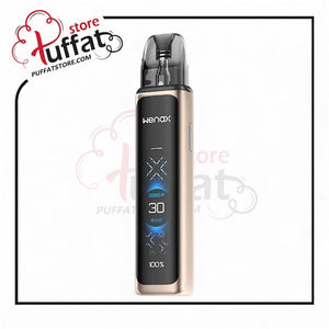 Vaping device with 'wenax' branding on a white background, featuring the Puffat store logo.