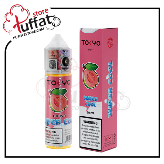 guava juice vape Ice Tokyo Super Cool DL 60ml FlavorTudes - Sweetener - Cosmic Fog Chill’d Tobacco Flavour:Snoow Tobacco