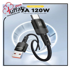 120W Max Fast120W Charging Type C Cable 7A USB 