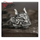 1pc Big & Cool Black Domineering Men's Ring Daily Wear Adjustable Size