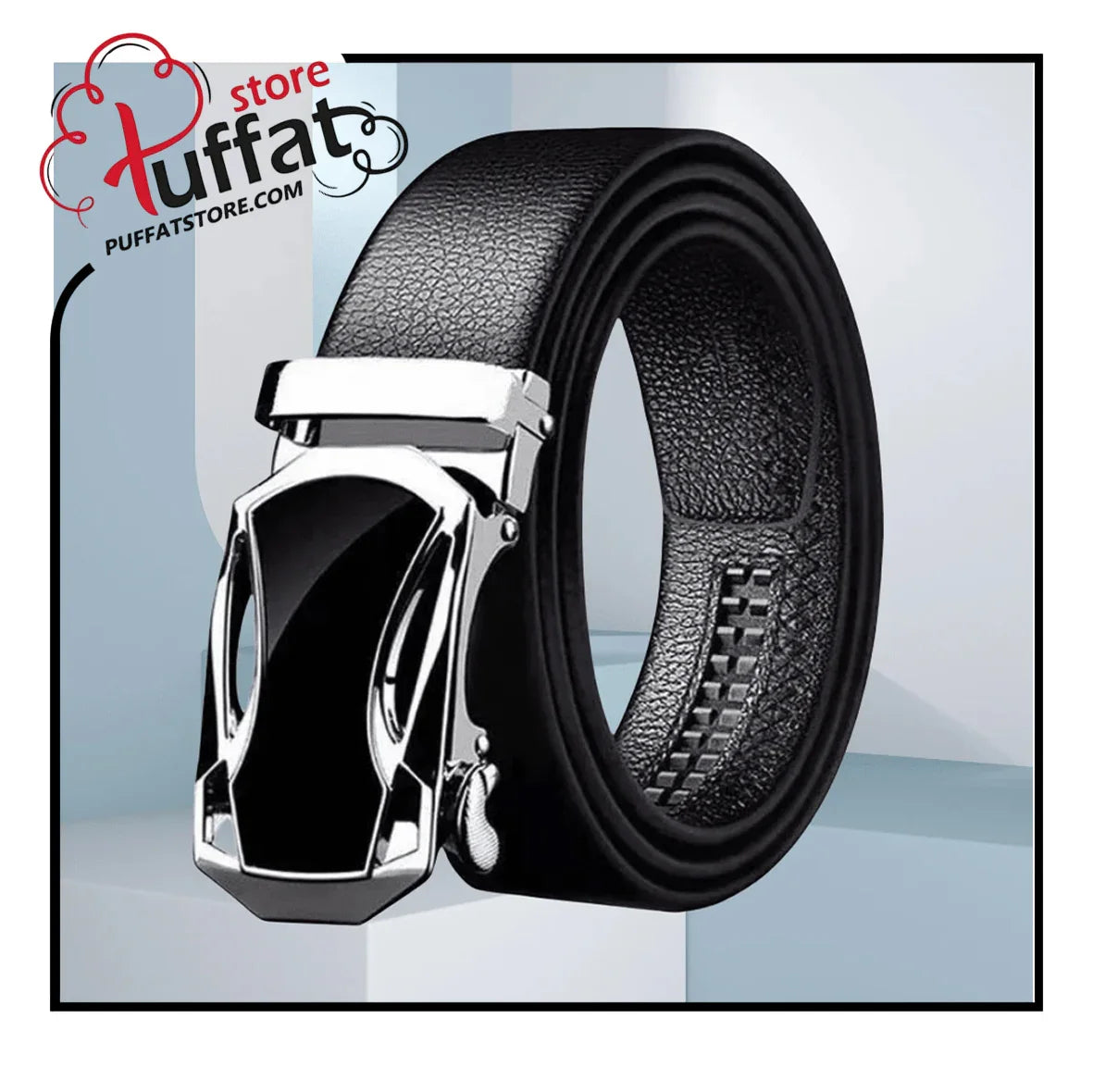 Men's Automatic Buckle PU Leather Belt