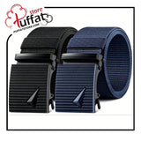 1pc Durable Canvas Belt For Men, Equipped With A Quick