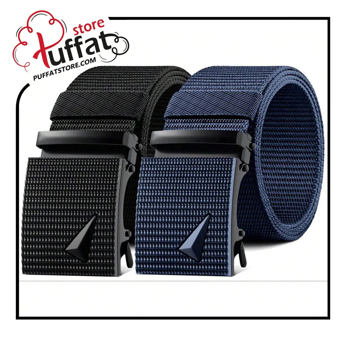 1pc Durable Canvas Belt For Men, Equipped With A Quick