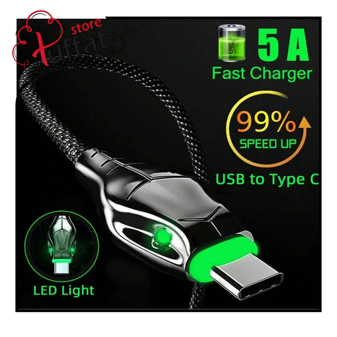 Customer Reviews 4.94 All ReviewsImageRating All Filter by product（color or size） All Sort by Recommend will repurchase (1)fast logistics (1)Comfortable strap (1)Suitable size (1)beautiful (3)good quality (5)exquisite high grade (2)dislike (1) m***i 10 Jun,2024 Color: BlackSize: 1.5M its a nice good quality charging cable.i love it. Translate Helpful (1) n***0 13 Sep,2024 Color: BlackSize: 2m Love the light Translate Helpful (1) a***t 19 Jul,2024 Color: BlackSize: 2m love the look of this cord and how g