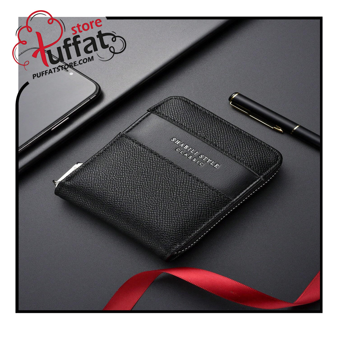 SHABILI New Short Wallet, Hot-Selling Men's Zipper Card Holder