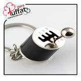 1pc Men Car Gear Charm Keychain Decoration For Boyfriend Gifts