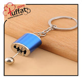 1pc Men Car Gear Charm Keychain Decoration For Boyfriend Gifts