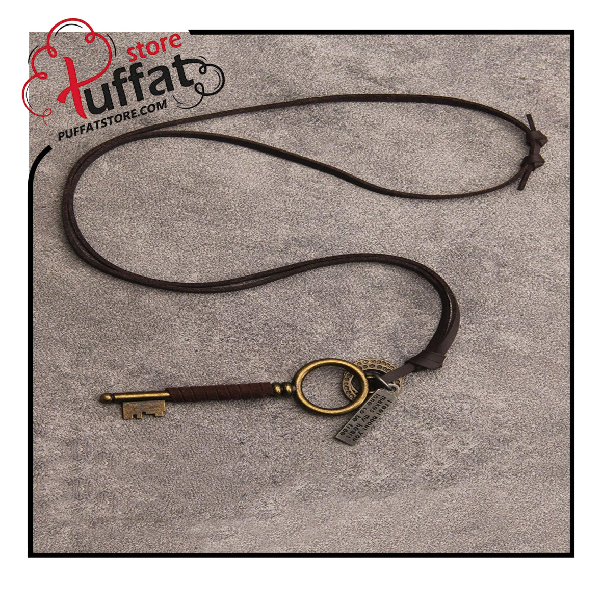 1pc Velvet Rope & Geometric Design & Antique Silver Color