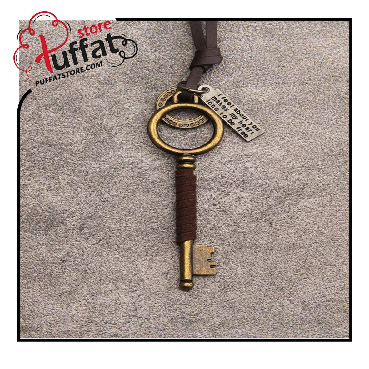 1pc Velvet Rope & Geometric Design & Antique Silver Color