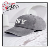 1pc Men's Embroidered NY Washed Baseball Cap