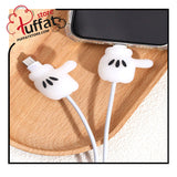 2pcs Thumb Up Design Data Cable Protector