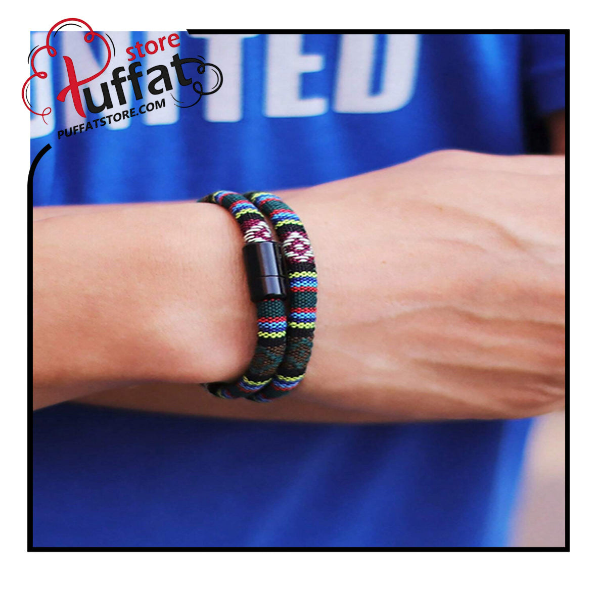Bohemia Men Rope Bracelet Attract Magentic Braclet
