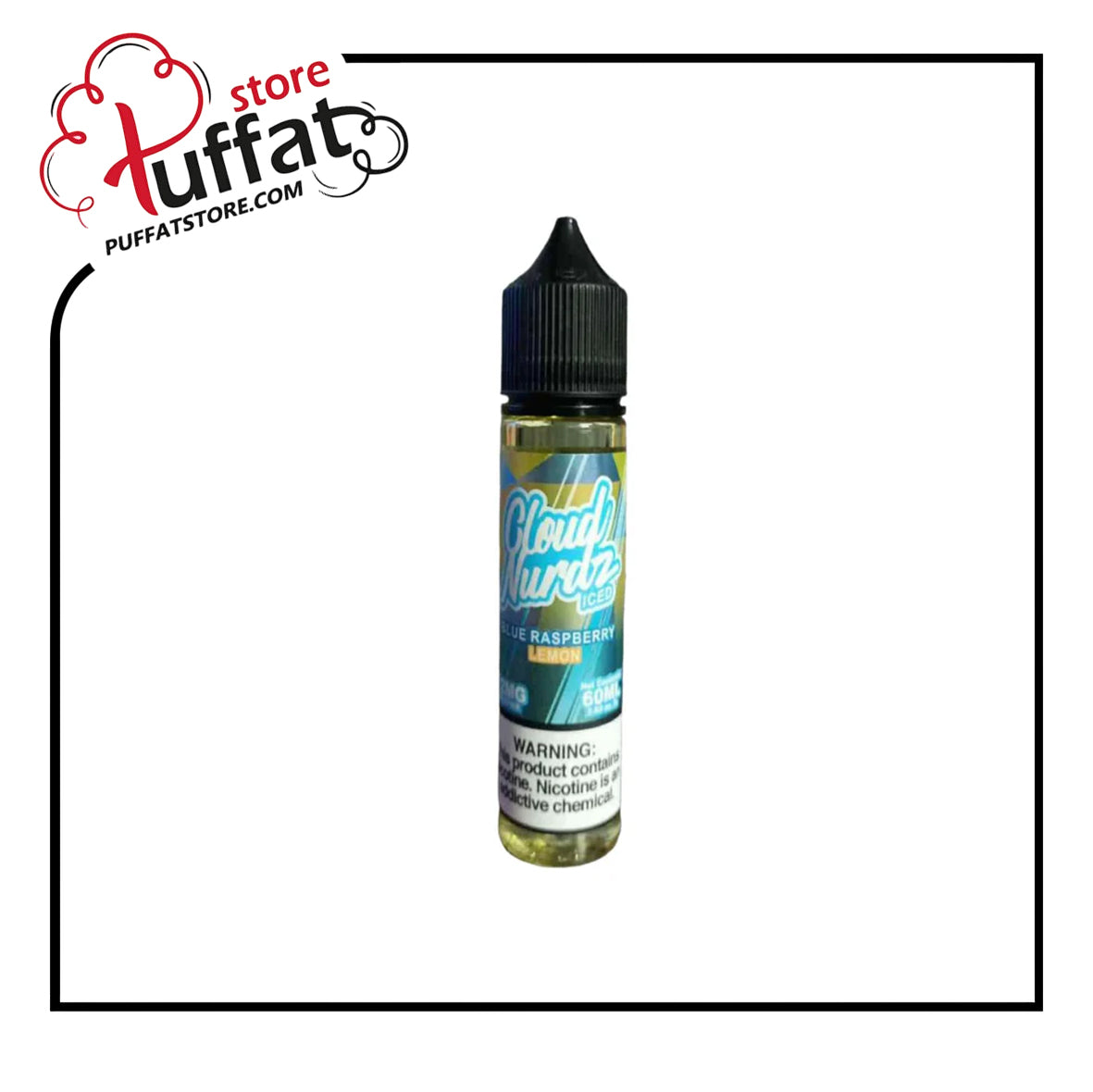 CLOUD NURDZ ICED BLUE RASPBERRY LEMON MTL E LIQUID