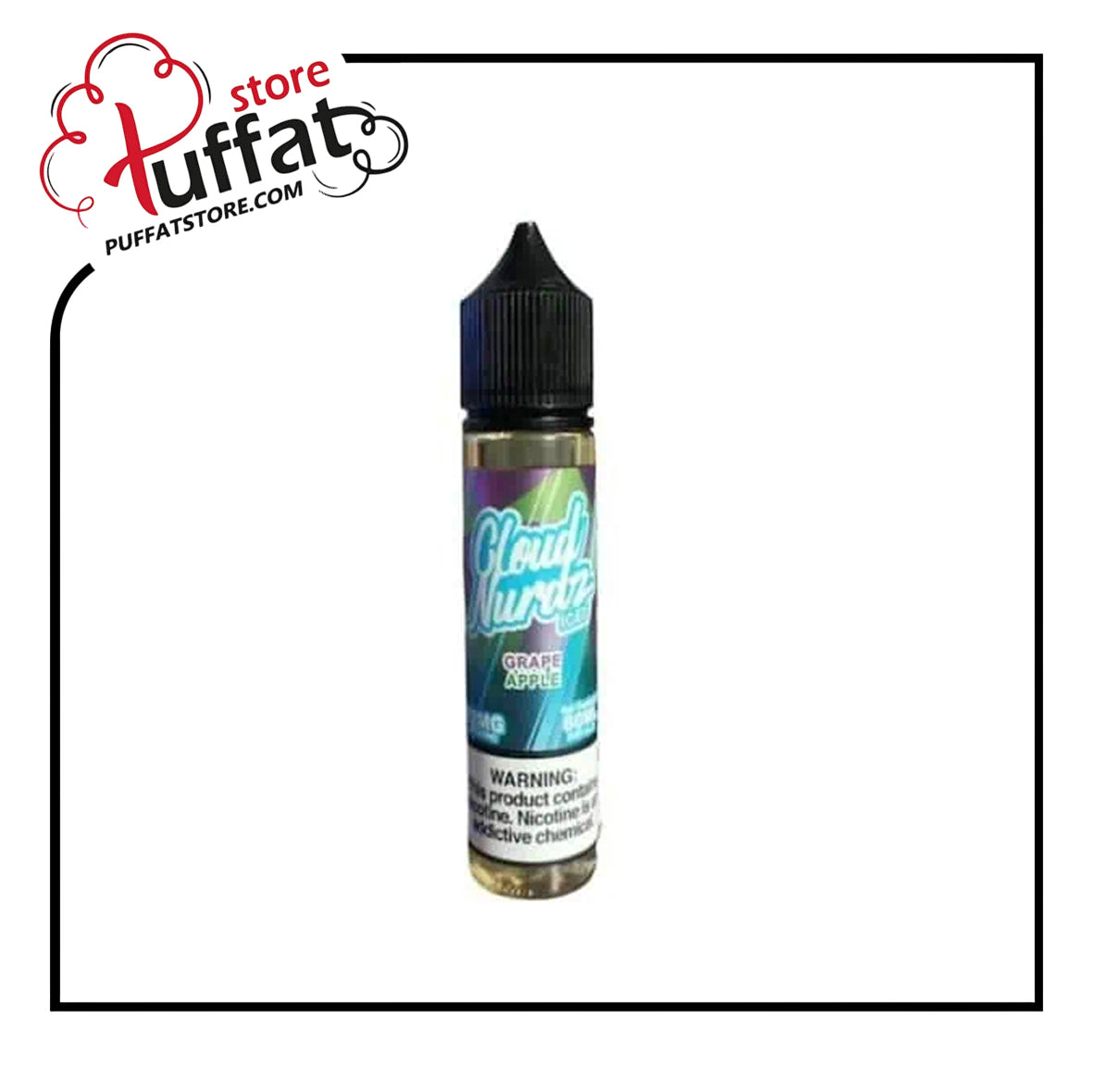 CLOUD NURDZ ICED GRAPE APPLE MTL E LIQUID