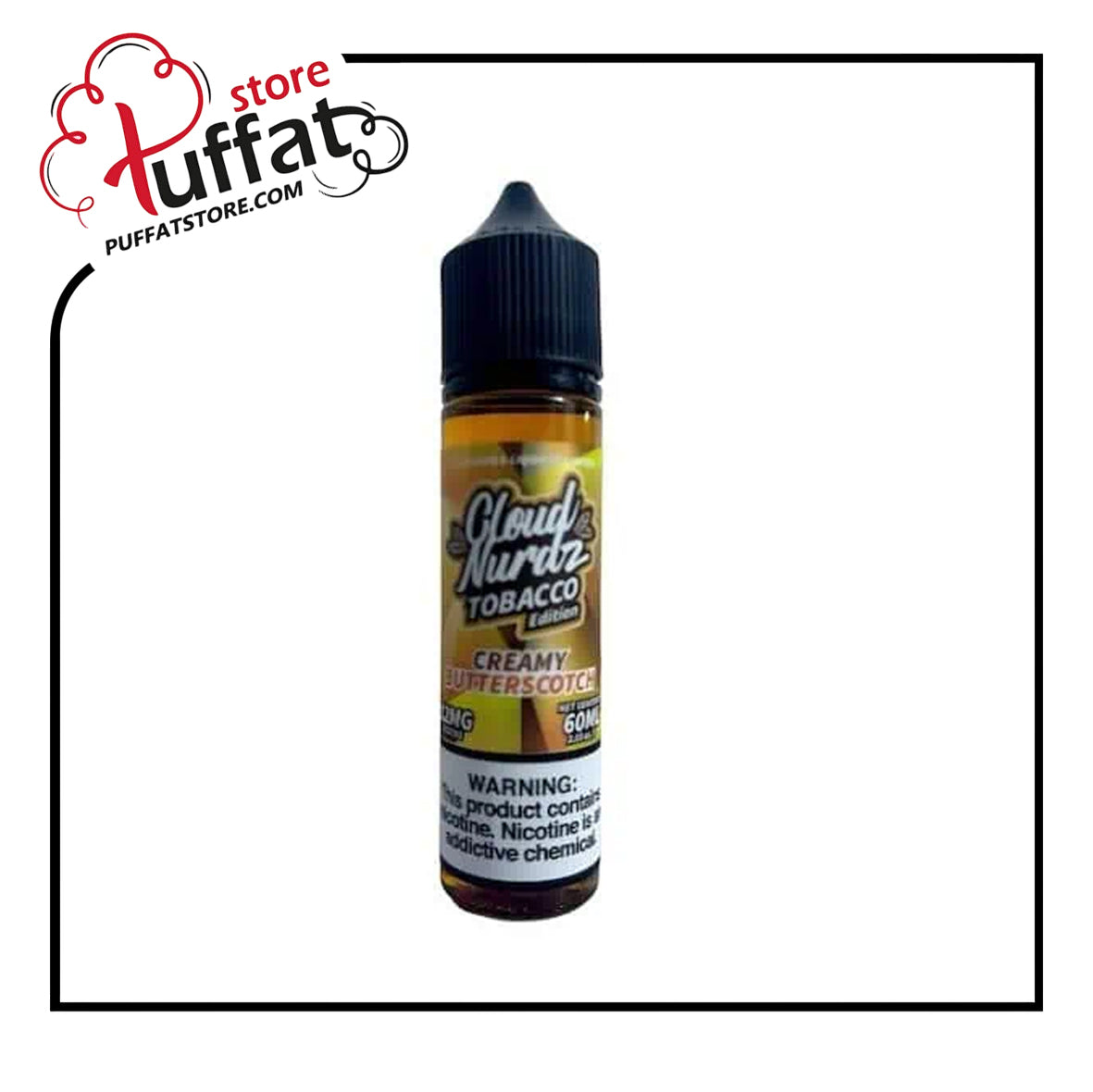 CLOUD NURDZ CREAMY BUTTERSCOTCH TOBACCO MTL E LIQUID