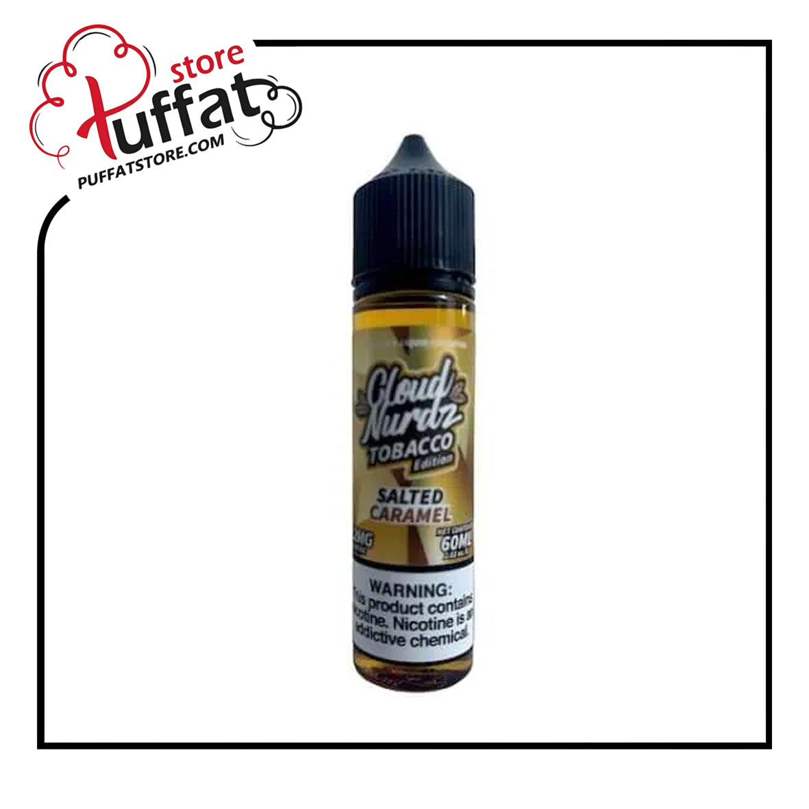 CLOUD NURDZ SALTED CARAMEL TOBACCO MTL E LIQUID
