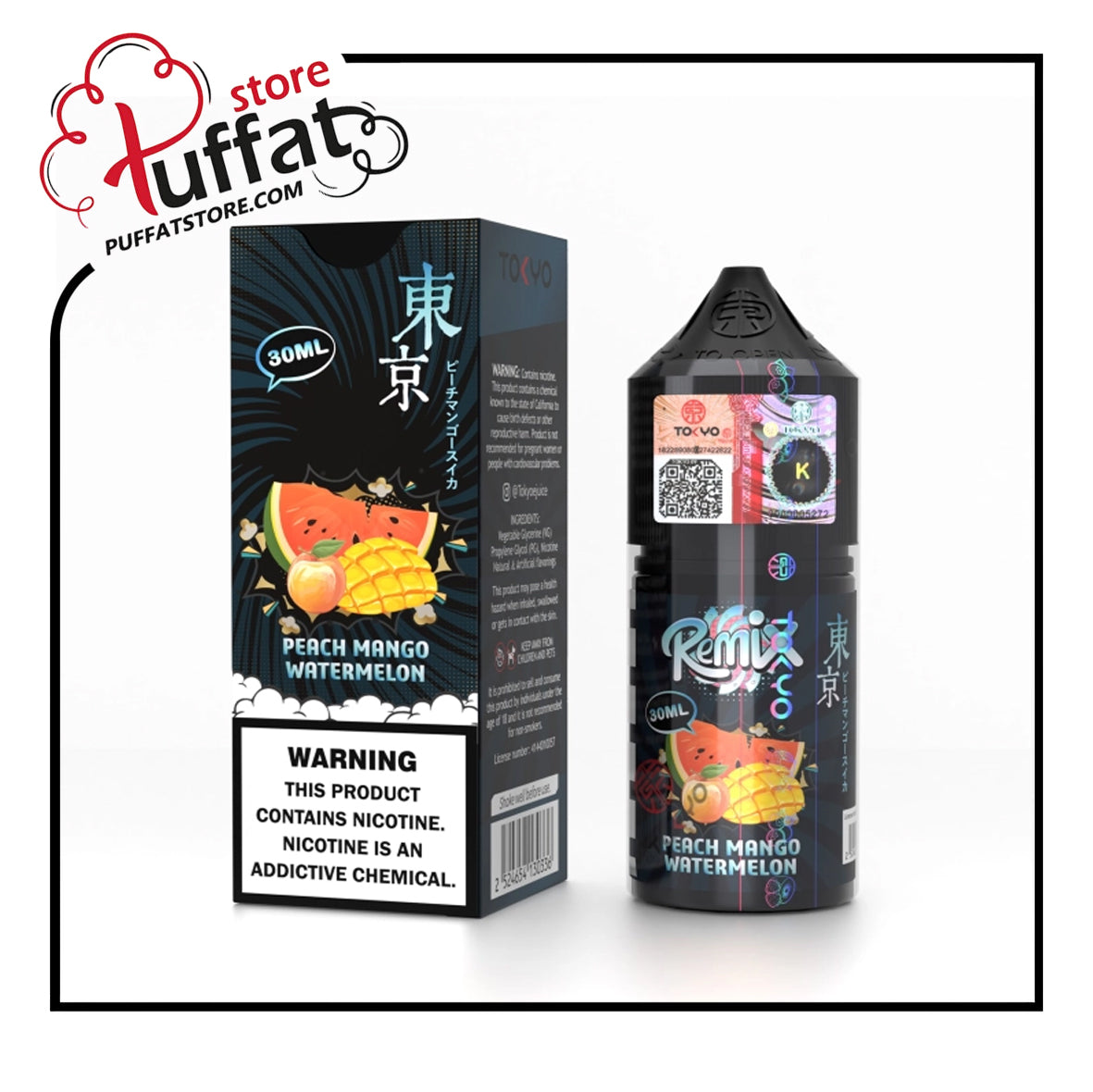 Tokyo Remix Series Mango Watermelon Salt E liquid 30ml