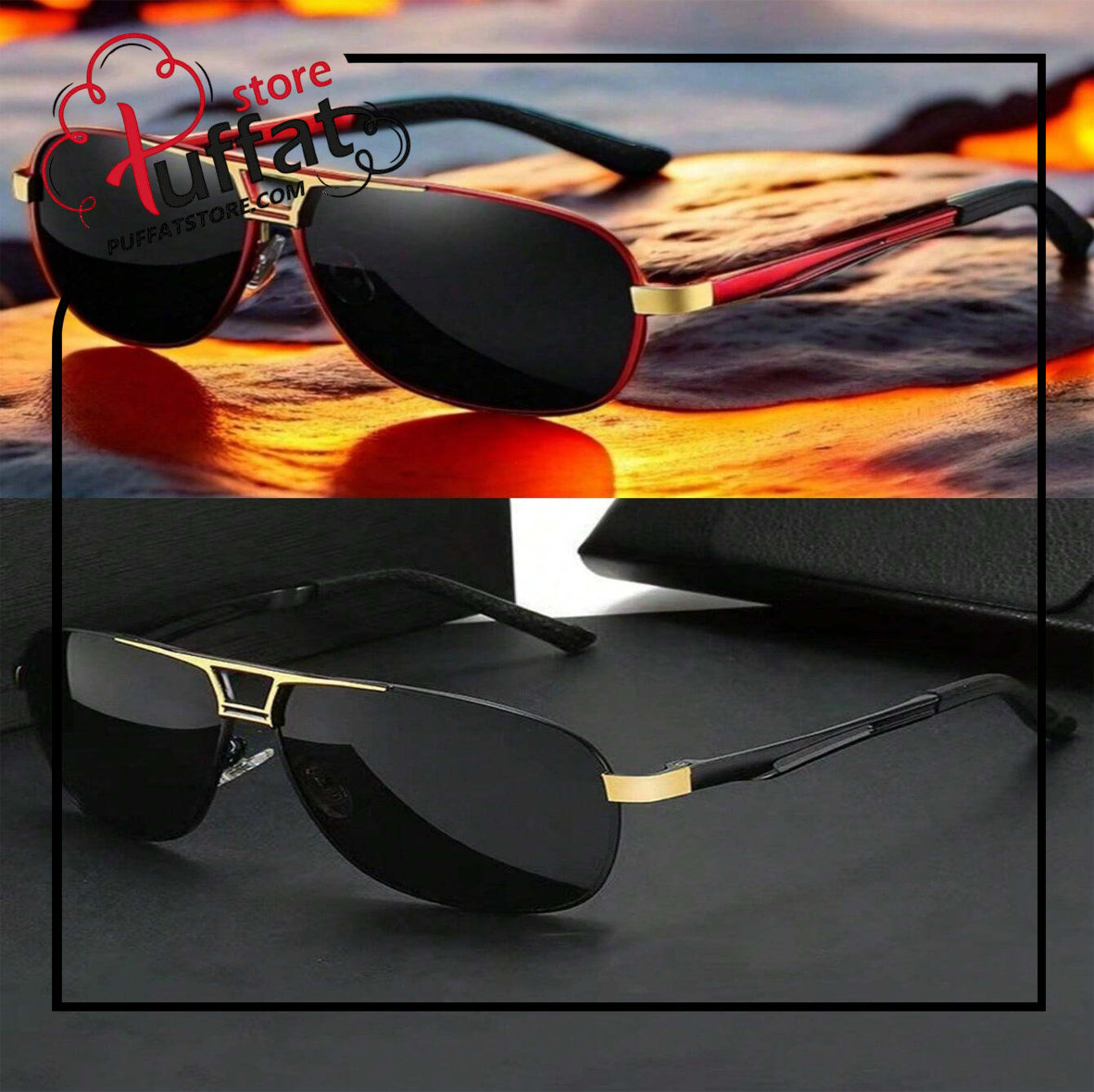 1pc Unisex Pilot Fashion Glasses, Polarized Fashion Glasses For Men