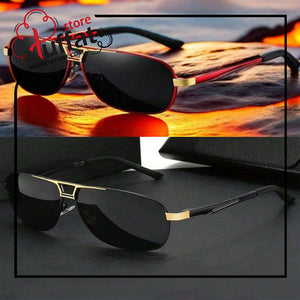 1pc Unisex Pilot Fashion Glasses, Polarized Fashion Glasses For Men