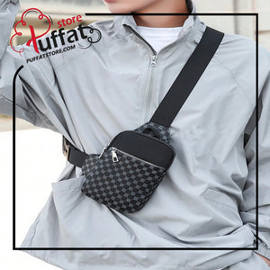 TIANDINGYU Classic Fashion Men's Pu Chest Bag Mini Coin Purse Phone