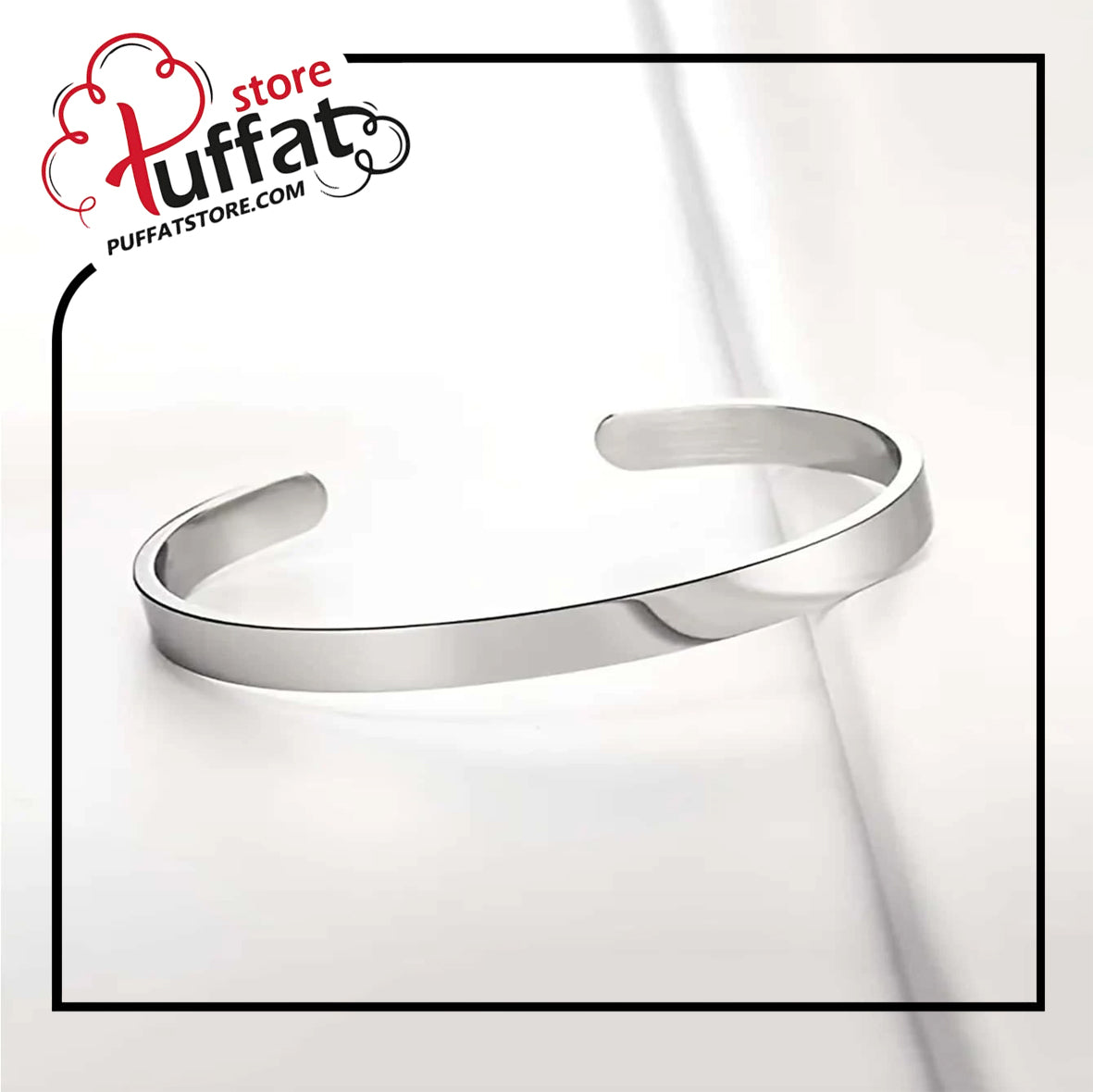 1pc Fashion Stainless Steel Minimalist Cuff Bangle For Men