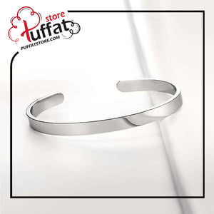 1pc Fashion Stainless Steel Minimalist Cuff Bangle For Men