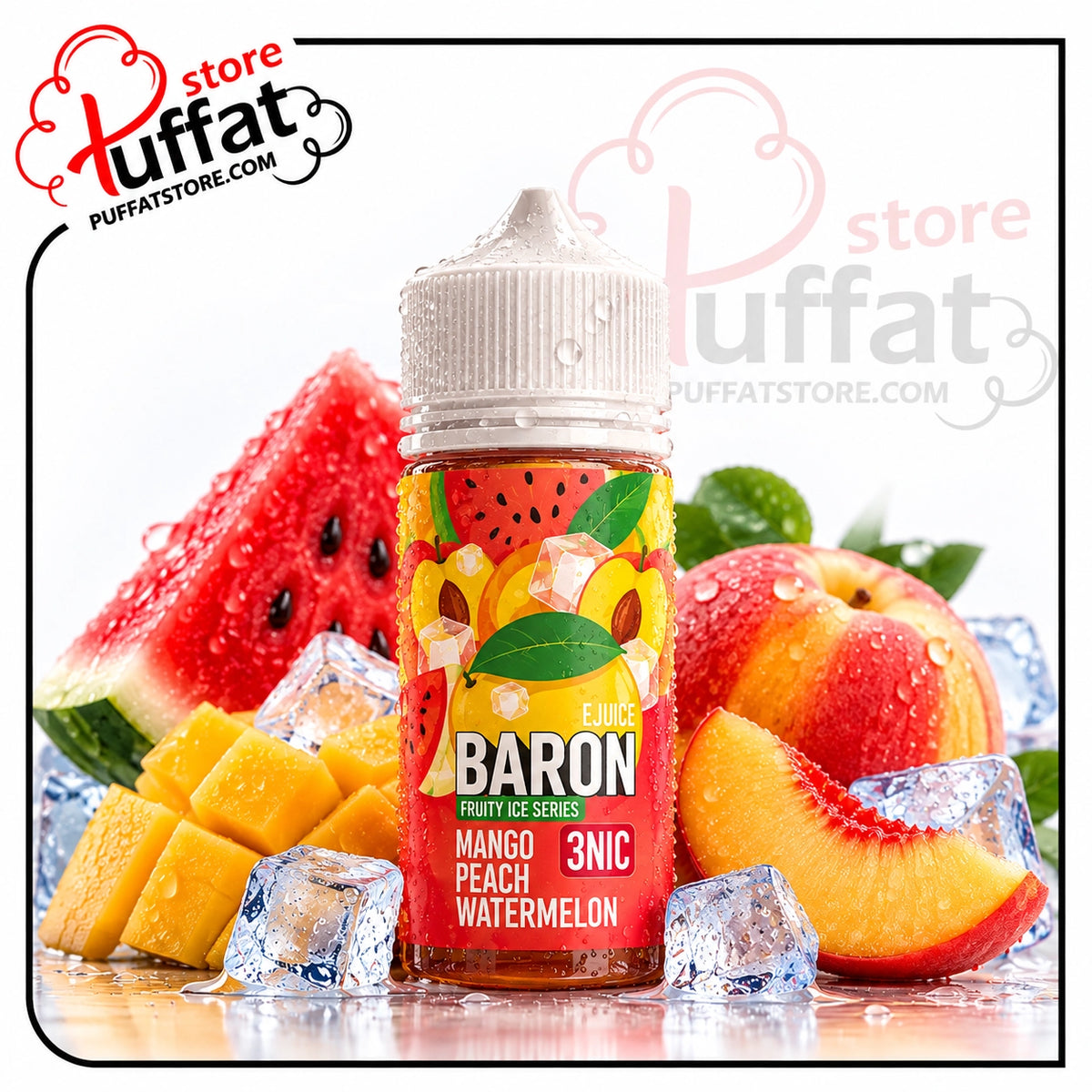 Baron Ice Watermelon Mango Peach DL 100ml