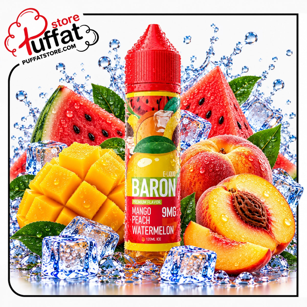 Baron Ice Mango Peach Watermelon MTL 60ml