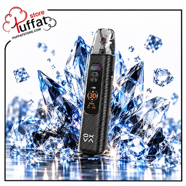 Upgrade your vape with the sleek OXVA Xlim Pro 4 Pod Kit in Black Carbon—featuring a sporty luxury carbon fiber finish, vibrant color screen, brilliant crystal aesthetics, and unmatched flavor delivery.