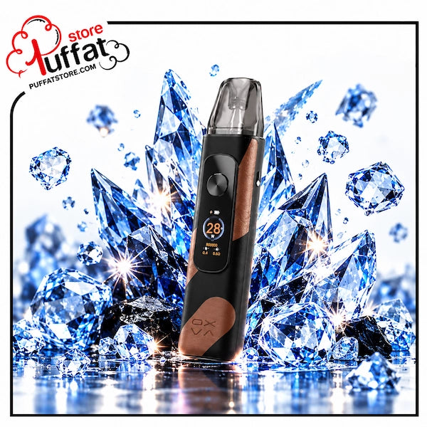 Upgrade your vape with the sophisticated OXVA Xlim Pro 4 Pod Kit in Cocoa Black Leather—featuring a premium handcrafted leather feel, vibrant color display, brilliant crystal aesthetics, and unmatched flavor delivery.