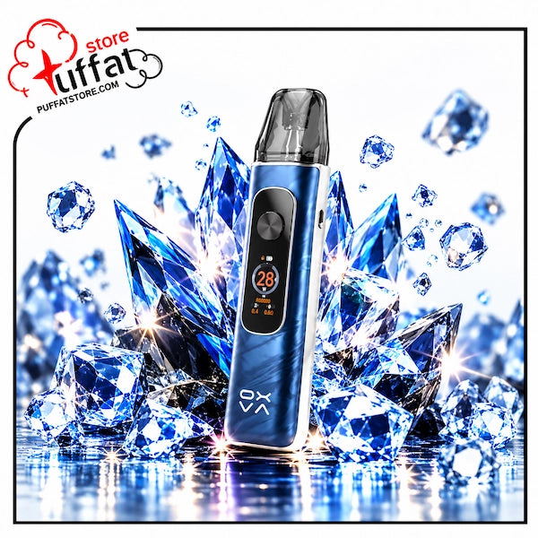 Upgrade your vape with the sleek OXVA Xlim Pro 4 Pod Kit in Flowing Dark Blue—featuring a premium metallic marble finish, vivid digital display, brilliant crystal aesthetics, and unmatched flavor delivery.