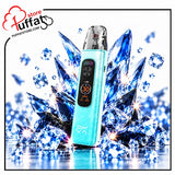 Upgrade your vape with the vibrant OXVA Xlim Pro 4 Pod Kit in Flowing Ice Blue—featuring an icy marble finish, bright digital screen, dazzling crystal aesthetics, and unmatched flavor delivery.