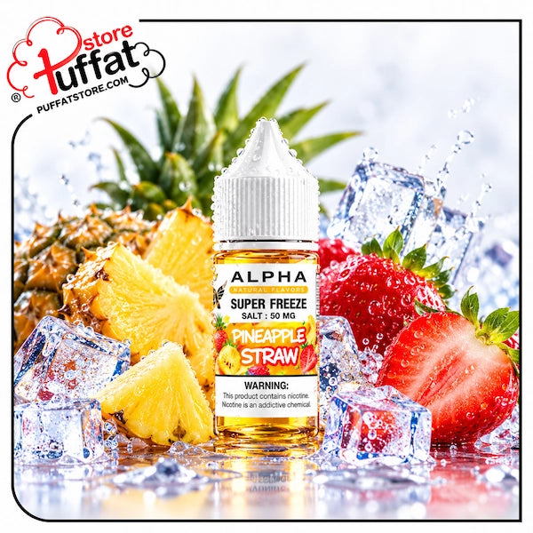 Frisky Alpha Super Freeze Pineapple Straw SaltNic 30ml
