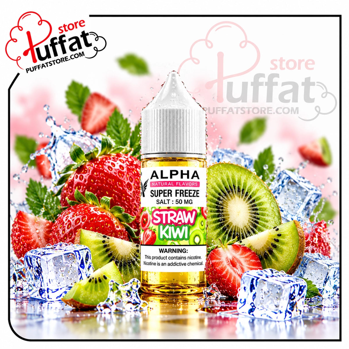 Frisky Alpha Super Freeze Straw Kiwi SaltNic 30ml
