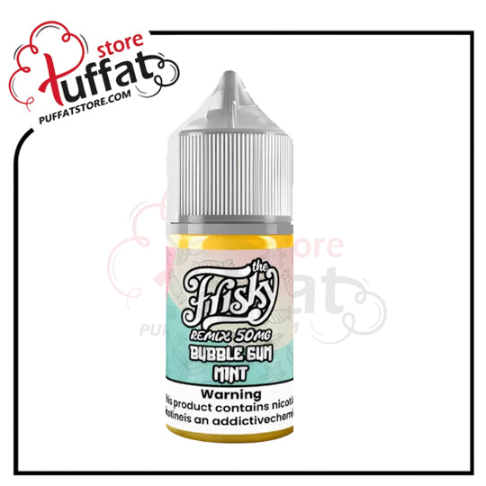 Vape juice bottle with 'The Flasks' branding on a white background, featuring the Puffat store logo.
