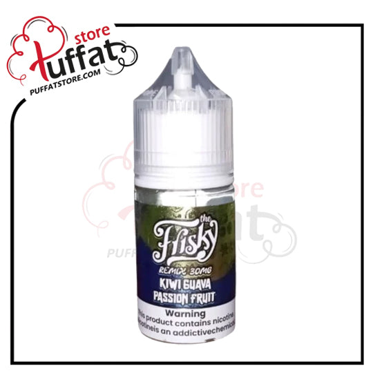 E-liquid bottle with 'The Flasks' branding on a white background, featuring the Puffat store logo.