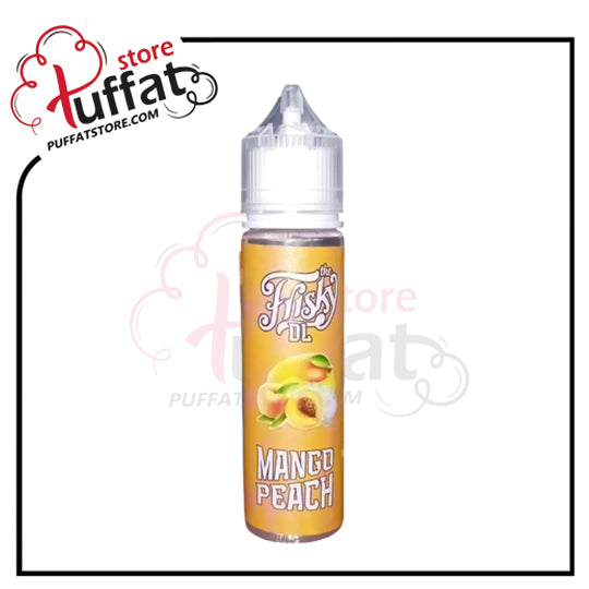 Mango Peach vape juice bottle with Tuffat branding on a white background