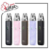 Five electronic devices in different colors with a brand logo at the top left corner.