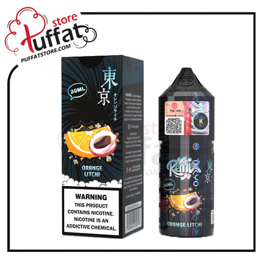 Orange Litchi – Tokyo Remix Series Salt E-Liquid 30ml