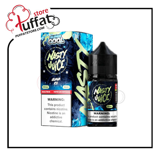 Nasty Juice vape juice bottle and packaging with Puffat store logo.