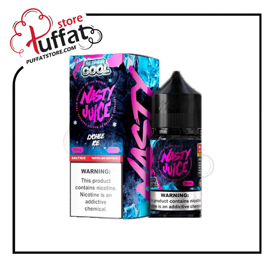 Nasty Juice vape juice packaging with warning labels on a white background