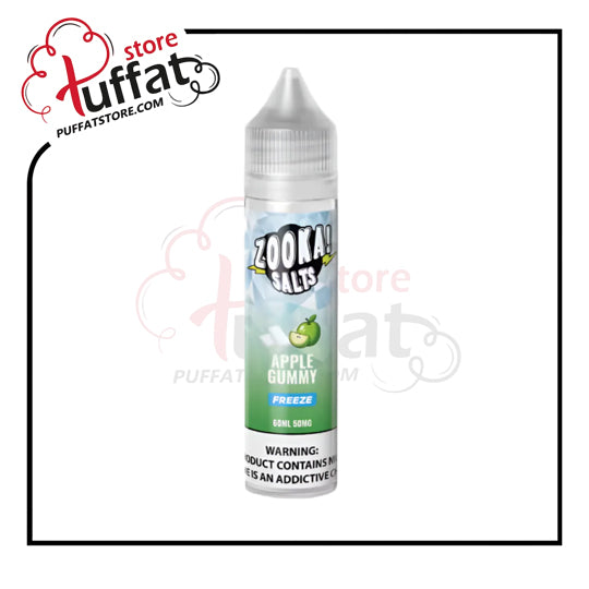 Zooka Salt Apple Gummy | زووكا فريز سولت أبل جومي 60ML